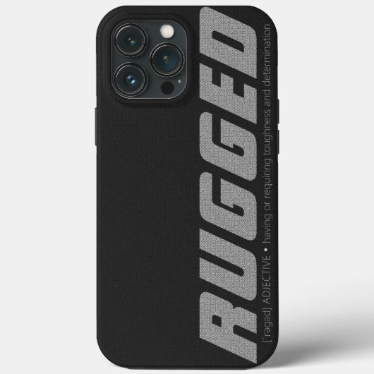 RUGED Hoesje-Mate iPhone CASE (Achterkant)