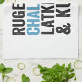 Rugelach Challah Latke & Kugel Funny Hanukkah Food Theedoek (Gevouwen)