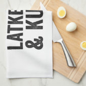 Rugelach Challah Latke & Kugel Funny Hanukkah Food Theedoek (Quarter Fold)