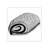 Rugelach Joodse Poolse crescent Roll Pastry Bakery Rubberstempel (Afrduk)