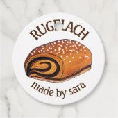 Rugelach Pastry Bakery Homemade van Blek Bedankjes Labels (Voorkant)