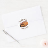 Rugelach Pastry Bakery Homemade van Blek Ronde Sticker (Envelop)