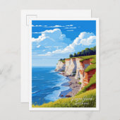 Rugen Island Duitsland Reizen  Illustratie Briefkaart (Voorkant / Achterkant)