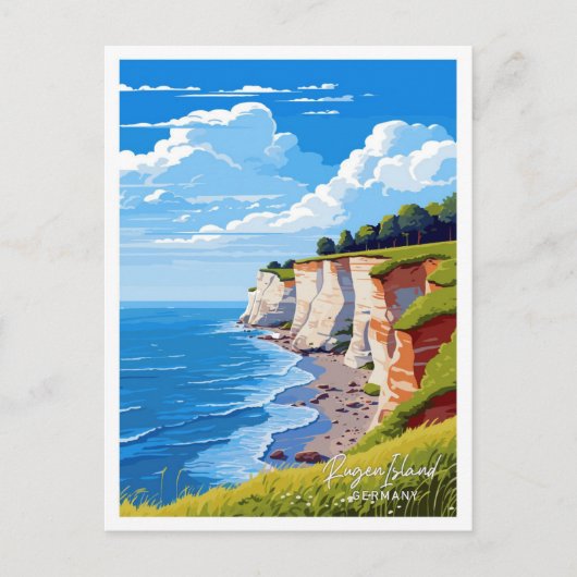 Rugen Island Duitsland Reizen  Illustratie Briefkaart (Voorkant)