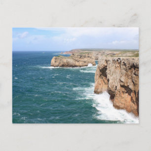 Rugge kustlijn van Sagres Algarve Briefkaart