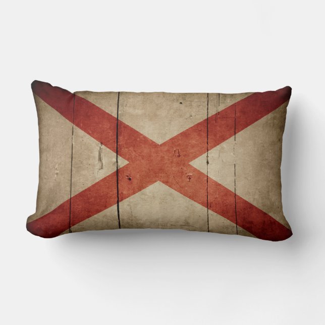 Rugged Alabama Flag Kussen (Voorkant)
