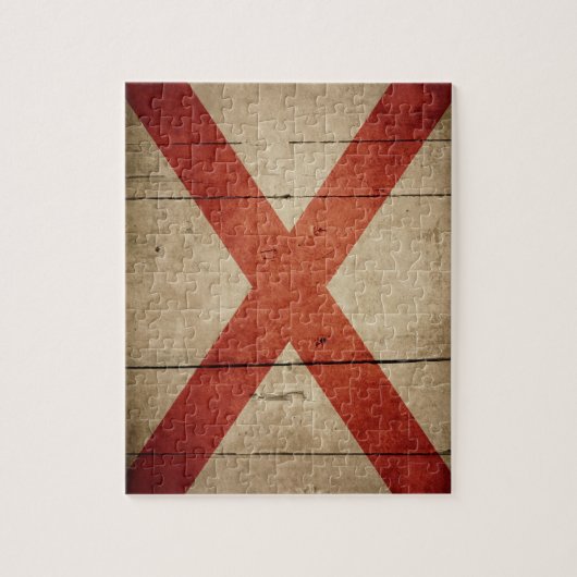 Rugged Alabama Flag Legpuzzel (Verticaal)