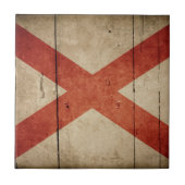 Rugged Alabama Flag Tegeltje (Voorkant)