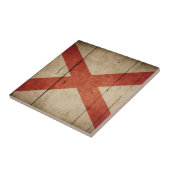 Rugged Alabama Flag Tegeltje (Zijkant)
