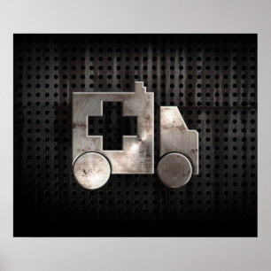 Rugged Ambulance Poster
