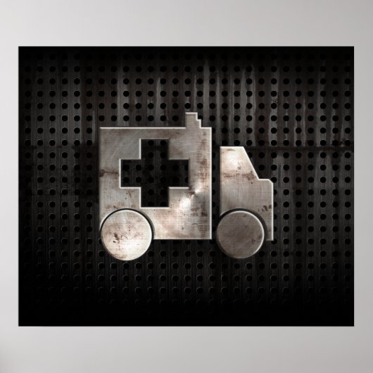 Rugged Ambulance Poster (Voorkant)