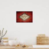 Rugged Arkansas Flag Poster (Keuken)
