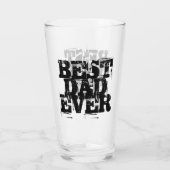 Rugged beste vader ooit glas (Achterkant)