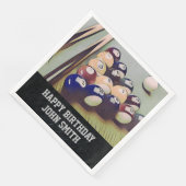 Rugged Biljart Mannen Verjaardag Servetten (Hoek)