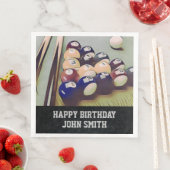 Rugged Biljart Mannen Verjaardag Servetten (Insitu)