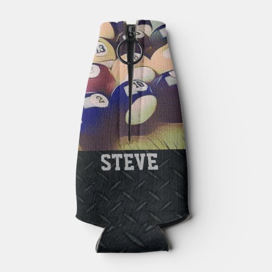 Rugged Billiards Name Beer Cooler (Achterkant)