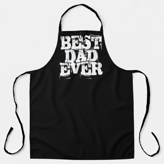 Rugged Black Best Pap Ever Typography Schort (Voorkant)