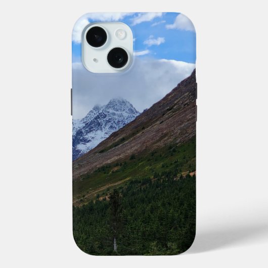 Rugged Blue Mountain Uitzicht iPhone Case (Achterkant)