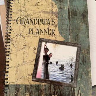 Rugged Blue Planks Planner Notitieboek