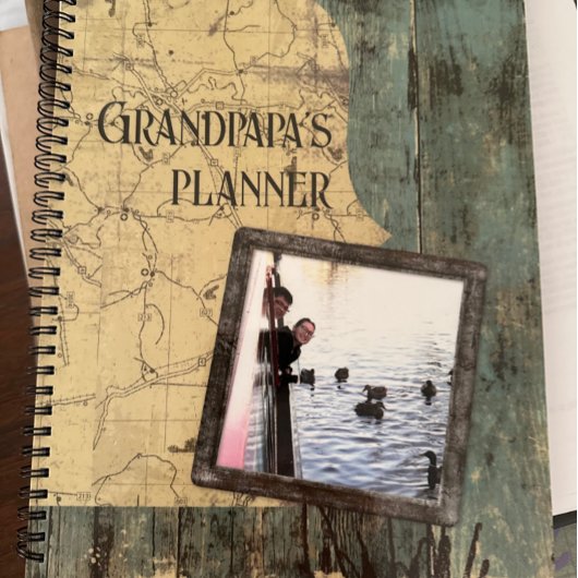 Rugged Blue Planks Planner Notitieboek