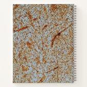 Rugged Brown Weathered Grunge Metal Notitieboek (Achterkant)