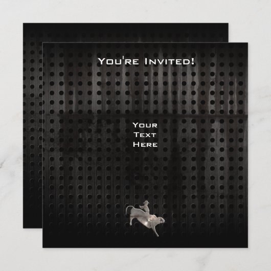 Rugged Bull Rider Kaart (Voorkant / Achterkant)