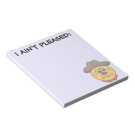 Rugged Cowboy Grumpey Notitieblok (Schuin)