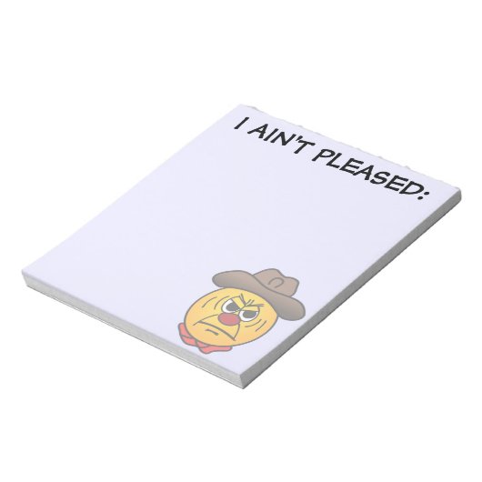 Rugged Cowboy Grumpey Notitieblok (Linkerzijde)