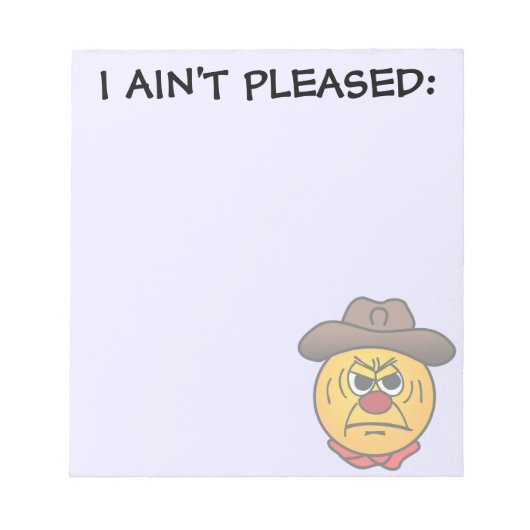 Rugged Cowboy Grumpey Notitieblok (Voorkant)