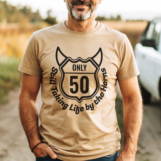 Rugged Custom Milestone Verjaardag Embleem T-shirt
