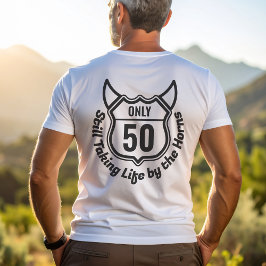 Rugged Custom Milestone Verjaardag Embleem voor & T-shirt
