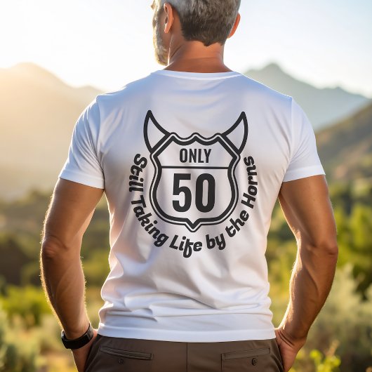 Rugged Custom Milestone Verjaardag Embleem voor &  T-shirt