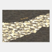 Rugged Desert Camouflage gepersonaliseerd Inpakpapier Vel (Voorkant)