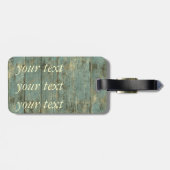 Rugged Distress Old Planks Texas Bagagelabel (Achterkant horizontaal)