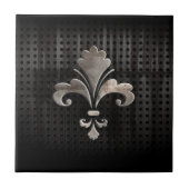 Rugged Fleur de lis Tegeltje (Voorkant)