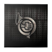 Rugged French Horn Tegeltje (Voorkant)