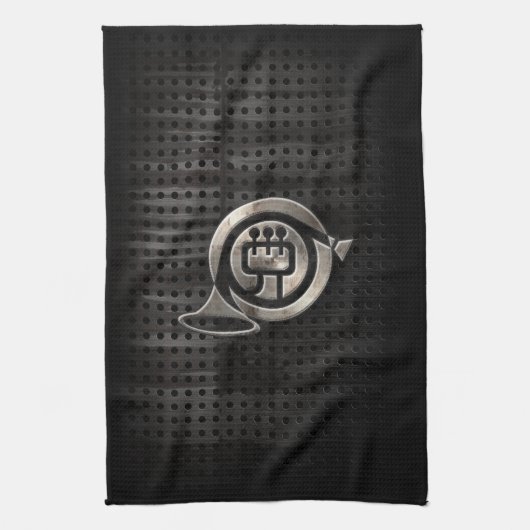 Rugged French Horn Theedoek (Verticaal)