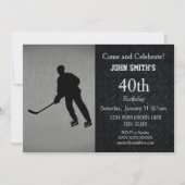 Rugged Hockey verjaardagsfeest uitnodigingen (Voorkant)