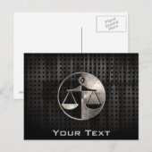Rugged Justice Scales Briefkaart (Voorkant / Achterkant)