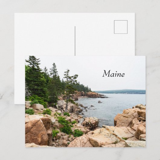 Rugged Maine kust in Acadia National Park Briefkaart (Voorkant / Achterkant)