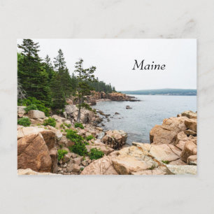 Rugged Maine kust in Acadia National Park Briefkaart