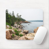 Rugged Maine kust in Acadia National Park Muismat (Met muis)