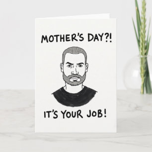Rugged Man Moederdag Kunstkaart Kaart