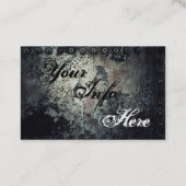 Rugged Oxidized Metal Barber Shop Visitekaartje (Achterkant)