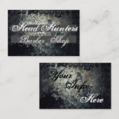 Rugged Oxidized Metal Barber Shop Visitekaartje (Voorkant / Achterkant)