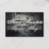 Rugged Oxidized Metal Barber Shop Visitekaartje (Voorkant)