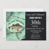 Rugged Perch Ice Gevist Mannen verjaardag Kaart (Voorkant)