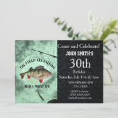 Rugged Perch Ice Gevist Mannen verjaardag Kaart (Staand voorkant)