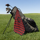 Rugged Red Buffalo met Monogram Golfhanddoek (Groen)