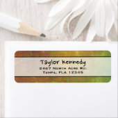 Rugged Rustic Earthy Tones Abstract Etiket (Insitu)